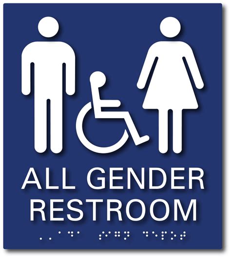 gender wheelchair accessible restroom signs  sign depot