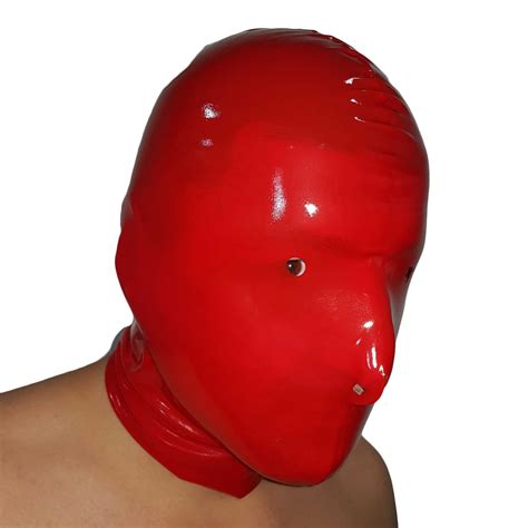latex maske aus gummi in rot einheitsgröße ebay