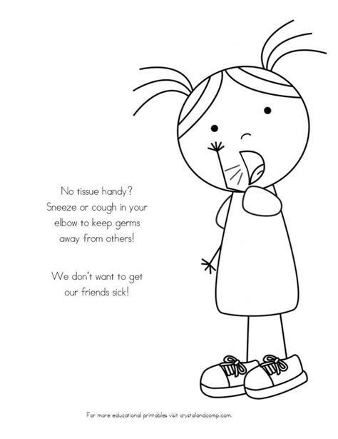 spreading germs coloring pages  kids colors coloring