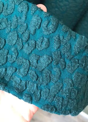 blauwgroene trui met panter print van costes vinted