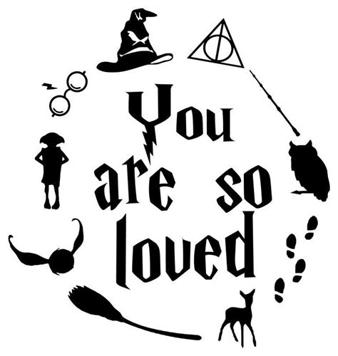 harry potter wall sticker quote you are so loved wall sticker usa