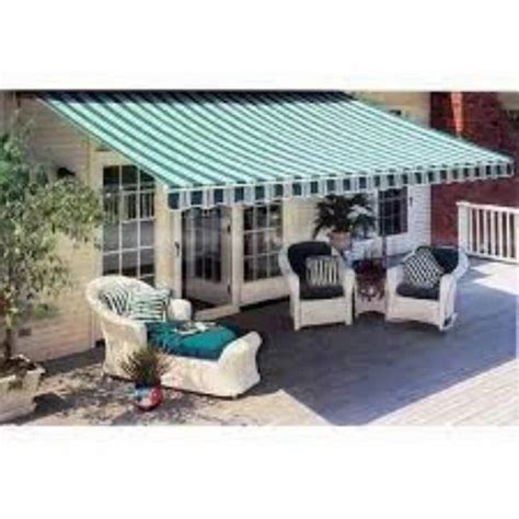 polyester retractable terrace awning  rs sq ft  pune id