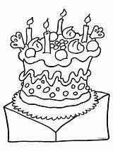 Taart Kleurplaten Kleurplaat Verjaardag Heerlijke Gefeliciteerd Feest Uitprinten Eten Bakker Drawn Muis Kiezen Drinken Downloaden Verjaardagskalender sketch template