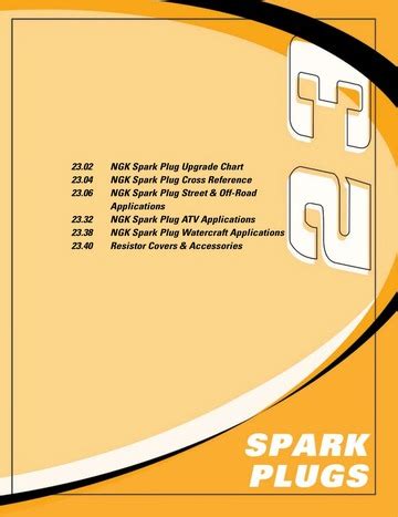 ngk spark plug upgrade chart  ngk spark plug cross   borrow