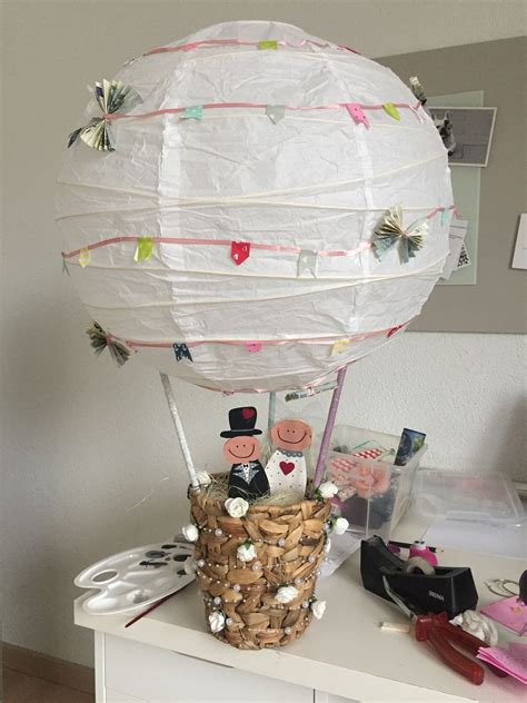 geschenk geldgeschenk hochzeit ballon brautpaar heissluftballon ballon