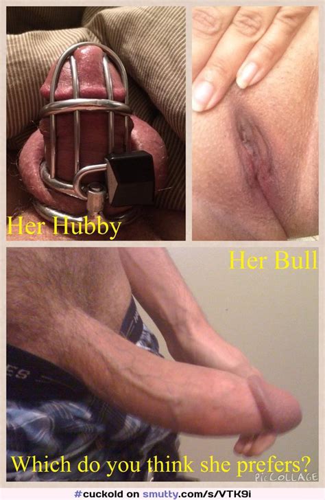cuckold cuckoldcaption chastity cockcage bull femdom sizematters sub comparison