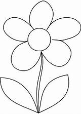 Flower Coloring Pages Kids Printable Colouring Daisy Templates Clipart Clip Template Flowers Color Sheets Cliparts Children Drawing Clipartbest Print Books sketch template