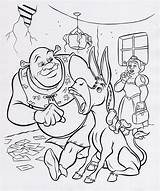 Shrek Coloring Pages Printable Donkey Fiona Color Disney Kids Movie Print Sheets Book Books Minion Puss Ecoloringpage Getcolorings Bestcoloringpagesforkids sketch template