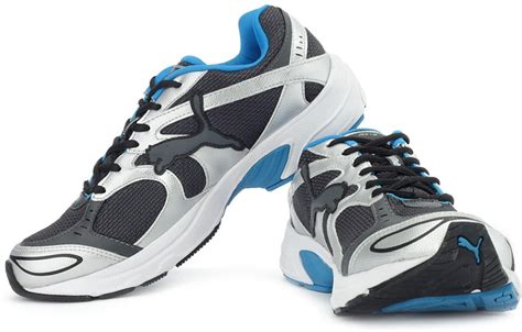 puma axis ii running shoes buy black puma silver blue aster color puma axis ii running shoes