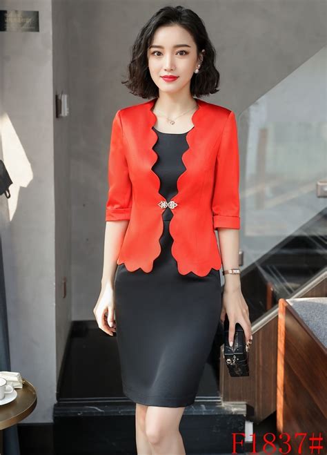 Buy New Style Red Blazer Women Business