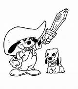 Coloring Pages Mickey Musketeer Mouse Gif sketch template