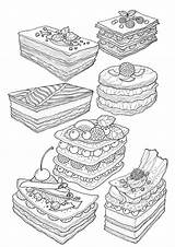 Cake Coloring Tulamama sketch template