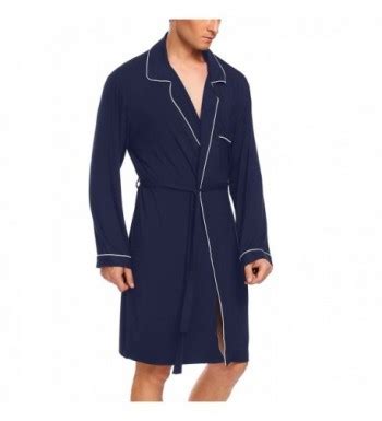 mens bathrobes cotton spa robes longtall lounge bath robe  navy