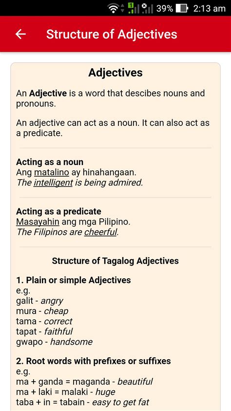 pin  saji  quick saves tagalog words learn english english