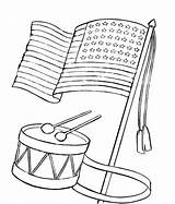 Coloring Pages Drum Flags International Books sketch template