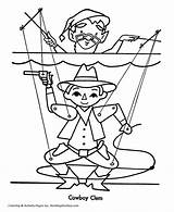 Coloring Pages Puppet Christmas Toys Cowboy Kids String Color Master Sheets Template Ages Five Sheet Nights Stage Honkingdonkey Fun Popular sketch template