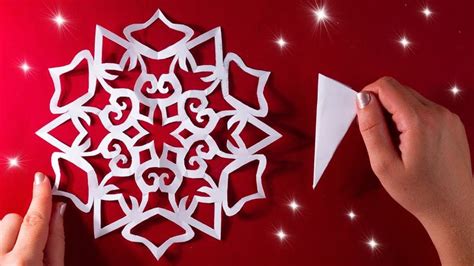How To Make A Paper Snowflake Easily And Quickly [paper Craft Tutorial
