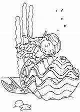 Rupert Bear Clamps Asleep Mermaid Coloring Friend Fall Pages Little sketch template