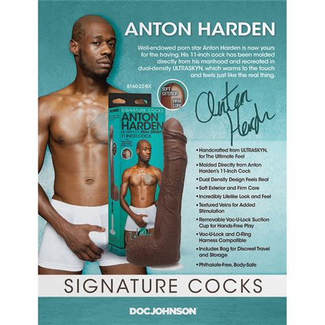 signature cocks anton harden 11 in ultraskyn cock with removable vac
