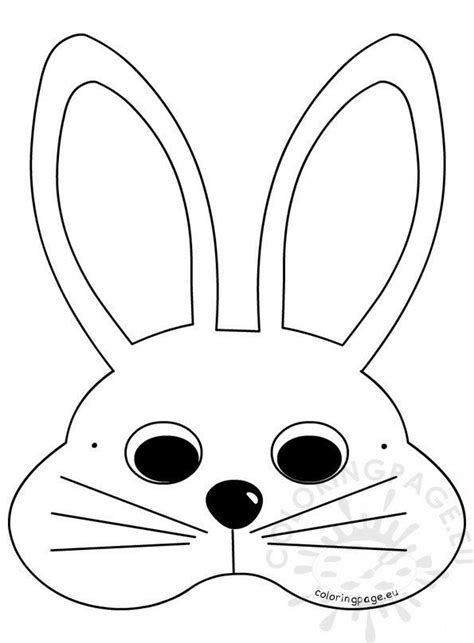 bunny face template printable paringin st