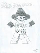 Scarecrow Lego Deviantart Comics sketch template