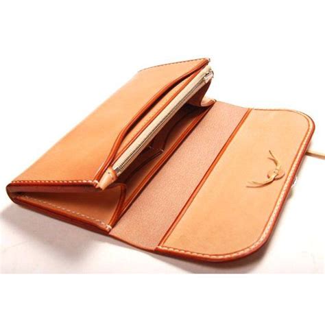pattern template long wallet leathercraft diy minimalist leather