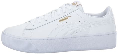 puma puma   womens vikky platform leather sneaker white