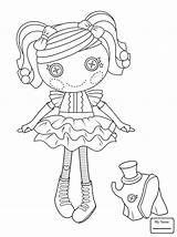 Doll Coloring Rag Pages Getcolorings Lalaloopsy sketch template