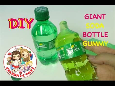 Diy Giant Gummy Sprite Bottle How To Make Giant Gummy Soda 7 Up At