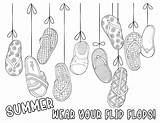 Flop Flops Inkhappi Pastimes sketch template