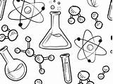 Chemistry Coloring Pages Science Getdrawings sketch template