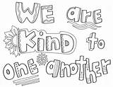 Kids Kindness sketch template