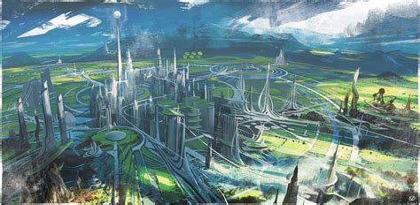 Tomorrowland Movie Architectural Research David Levy Futuristic City