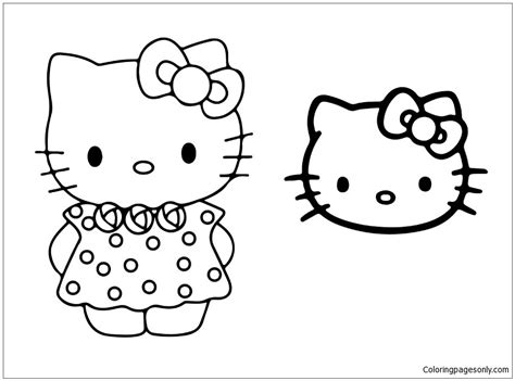 kitty  face mask coloring pages cartoons coloring pages