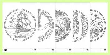 nz coins colouring page teacher  twinkl