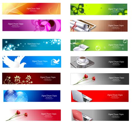 photoshop png banner template photoshop  banner templates