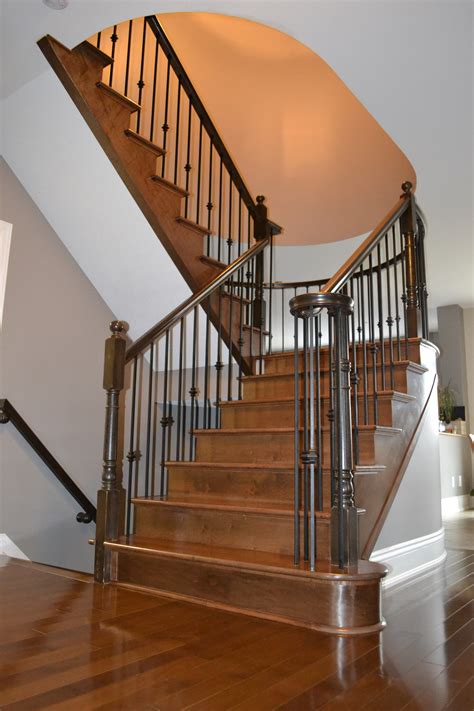 stairs  railings hardwood flooring  staircase recapping