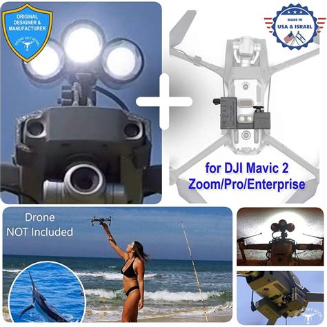drone strike hook professional release drop device  led searchlight bundle  dji mavic