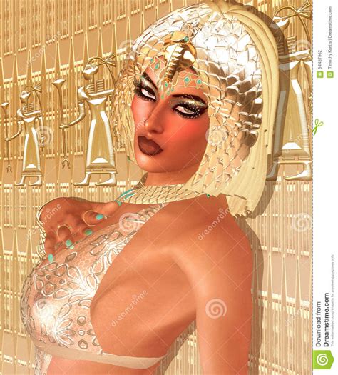 Egyptian Fantasy Image Of Cleopatra Stock Illustration Illustration