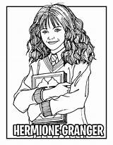 Hermione Granger Drawing Colouring sketch template