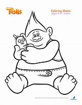 Coloring Pages Troll Trolls sketch template
