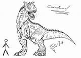 Carnotaurus Drawing Drawings sketch template