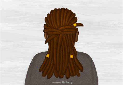 Free Vector Dreads Hairstyle Illustration 125121 Vector Art At Vecteezy