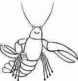 Coloring Crawfish Library Clipart Printable Book Clip sketch template