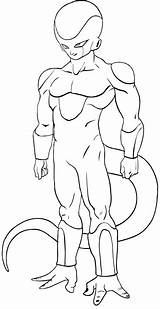 Frieza Coloring Pages Goku Freezer Vs Color Getdrawings Getcolorings Printable Dbz sketch template