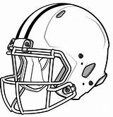 Coloring Helmet Football Pages College Popular sketch template