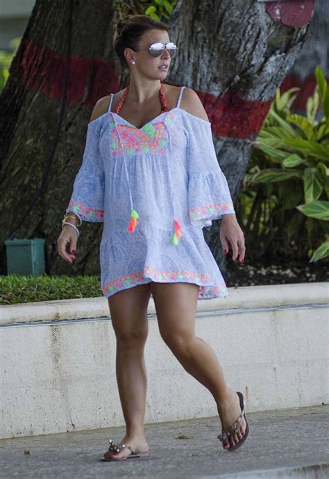 coleen rooney at the beach in barbados celebzz