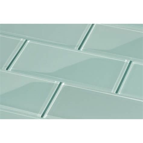 Light Sky Blue 3 X 6 Glossy Glass Subway Tile Glass Subway Tile