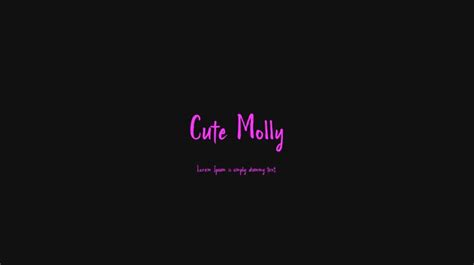 Cute Molly Font Download Free For Desktop And Webfont