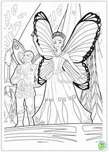 Barbie Princess Coloring Fairy Mariposa Pages Dinokids Close Print Popular sketch template